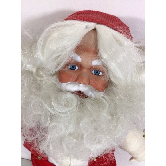 Danbury Mint Porcelain Santa Claus at his Workbench Doll 20" Figurine Figure - Picture 3 of 5